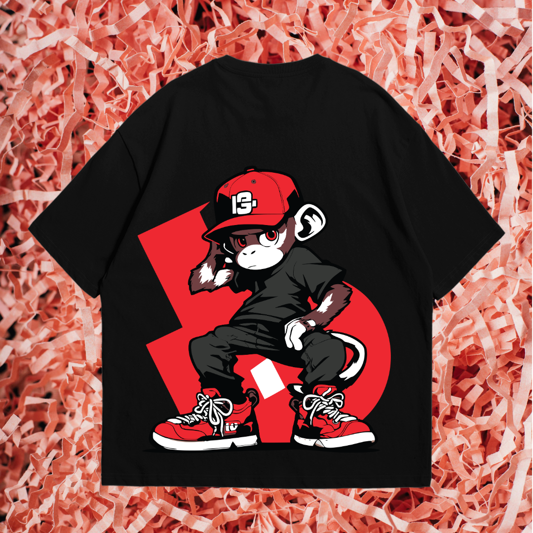 Hip Hop Monkey - Oversized T Shirt